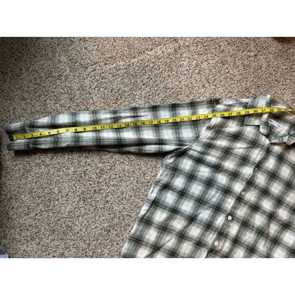 ZARA Plaid Flannel Overshirt, buttoned shirt, Vintage Size Large - Picture 6 of 15